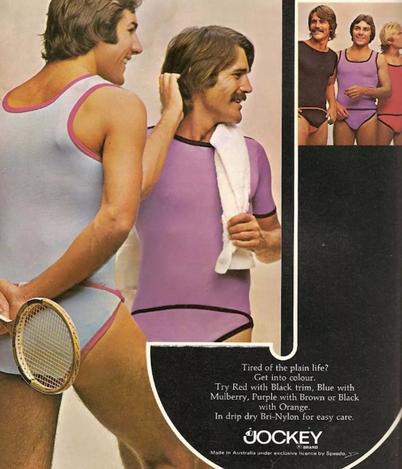 70年代男性ファッション広告
